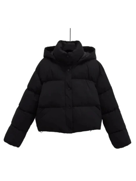 Women’s Winter Puffer Jacket – Hooded Warm Short Coat