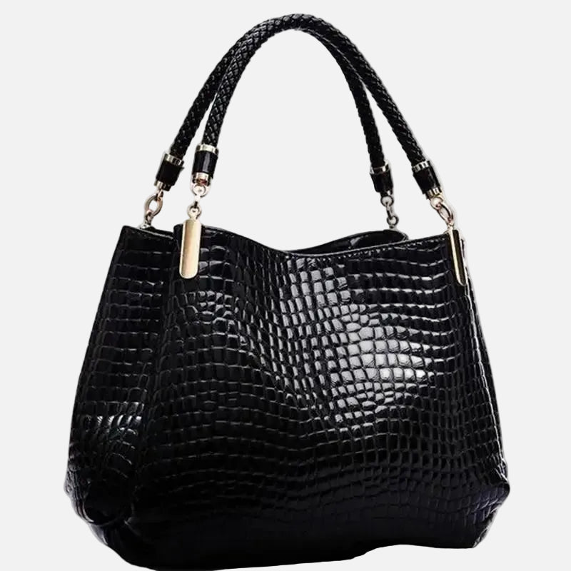 Women’s Large Capacity Tote Bag – Crocodile Print Shoulder Bag