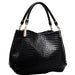 Women’s Large Capacity Tote Bag – Crocodile Print Shoulder Bag