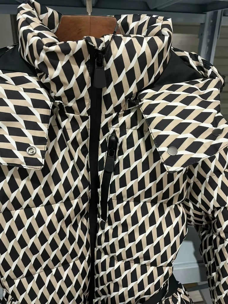 Winter Ski Jacket for Women – Warm Hooded Slim Fit Down Coat