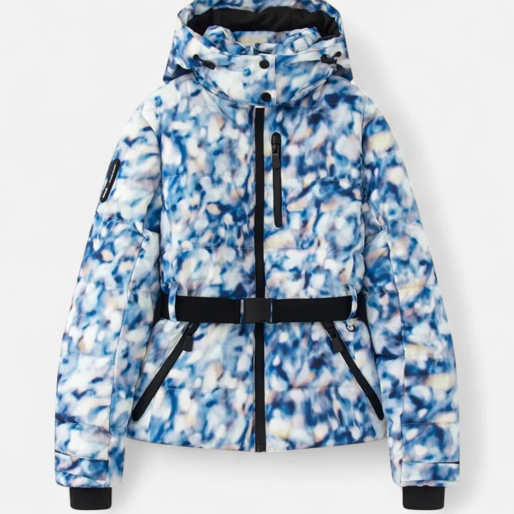 Winter Ski Jacket for Women – Warm Hooded Slim Fit Down Coat