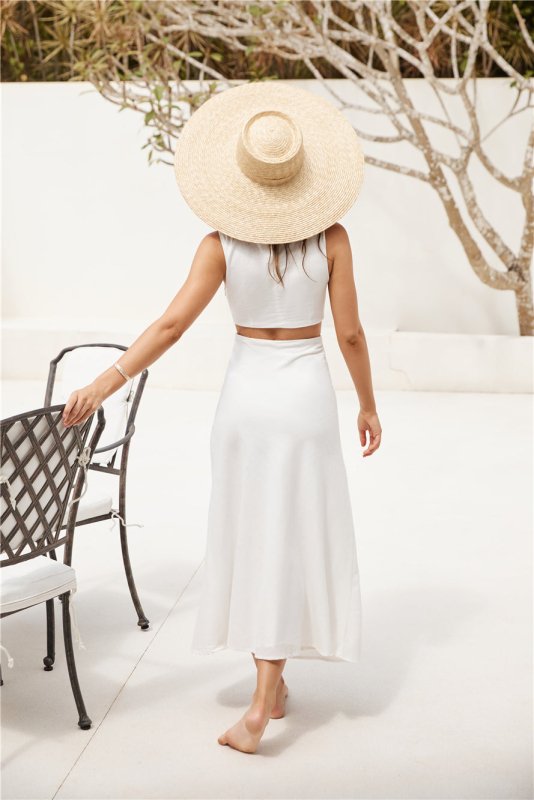 Fluttering Hearts Maxi Dress White - Velshara store