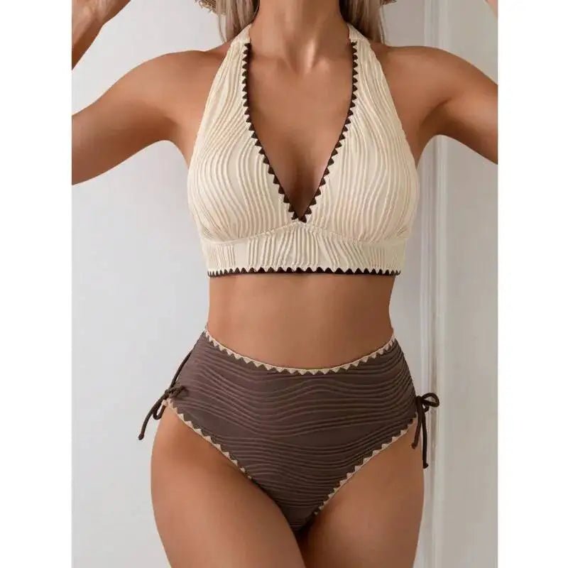 High Waist Bikini Set for Women – Comfortable Two Piece Beachwear - Velshara store