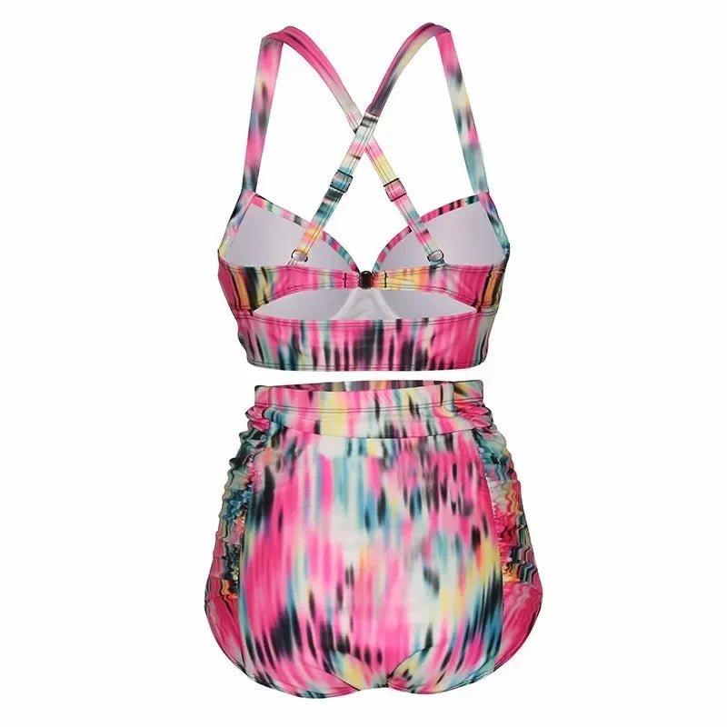 Plus Size High Waist Bikini for Fuller Busts – Supportive Swimwear - Velshara store