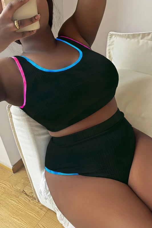 Plus Size High Waist Swimwear for Women – Comfortable Full Coverage Bikini - Velshara store