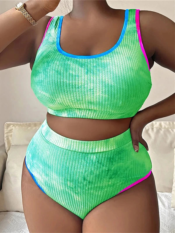 Plus Size High Waist Swimwear for Women – Comfortable Full Coverage Bikini - Velshara store
