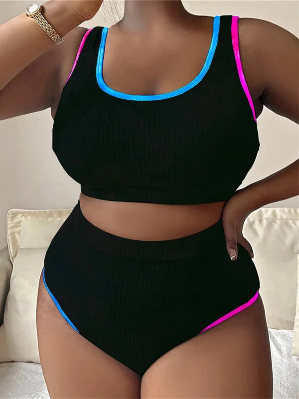 Plus Size High Waist Swimwear for Women – Comfortable Full Coverage Bikini - Velshara store