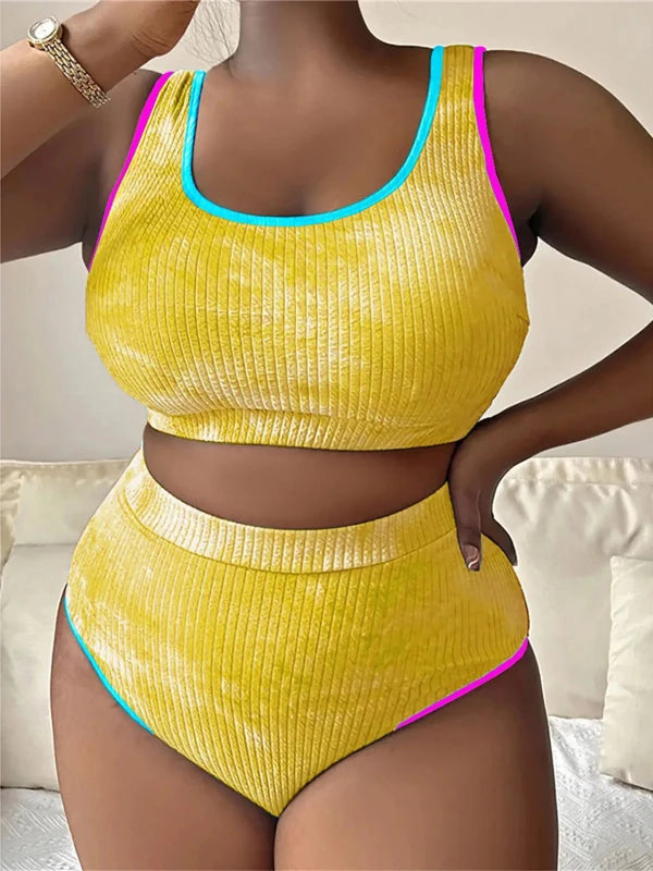 Plus Size High Waist Swimwear for Women – Comfortable Full Coverage Bikini - Velshara store
