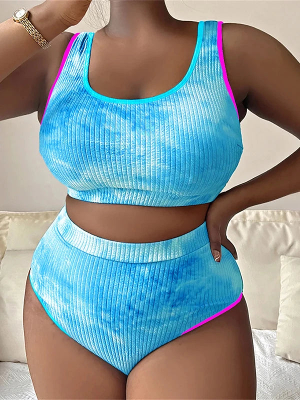 Plus Size High Waist Swimwear for Women – Comfortable Full Coverage Bikini - Velshara store