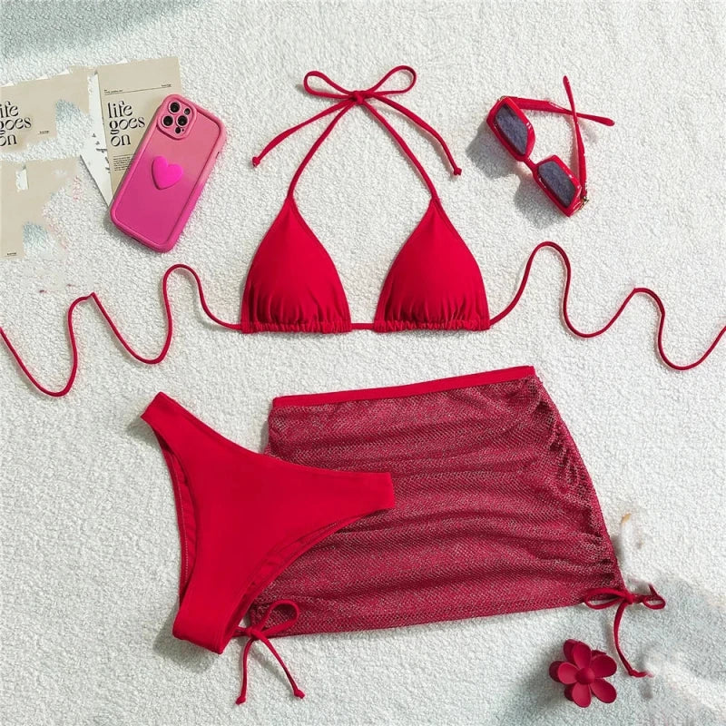Three Piece Beach Swimwear for Women - Velshara store