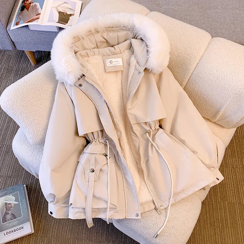 Winter Puffer Jacket for Women – Hooded Fleece Lined Down Coat - Velshara store