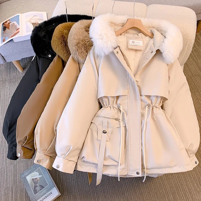 Winter Puffer Jacket for Women – Hooded Fleece Lined Down Coat - Velshara store