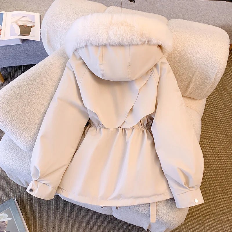 Winter Puffer Jacket for Women – Hooded Fleece Lined Down Coat - Velshara store