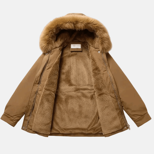 Winter Puffer Jacket for Women – Hooded Fleece Lined Down Coat - Velshara store