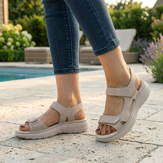Women's Adjustable Synthetic Orthopedic Sandals | Comfortable Summer Footwear - Velshara store