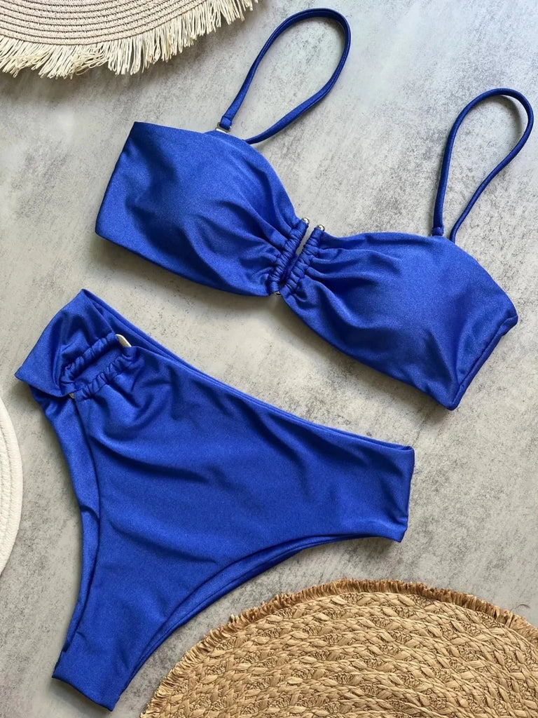 Women’s Bandeau Bikini Set – Brazilian Two Piece Swimwear for Summer Beach Days - Velshara store