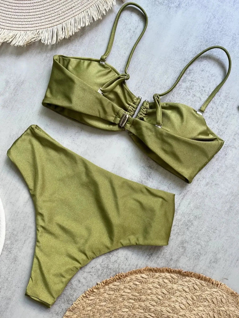 Women’s Bandeau Bikini Set – Brazilian Two Piece Swimwear for Summer Beach Days - Velshara store