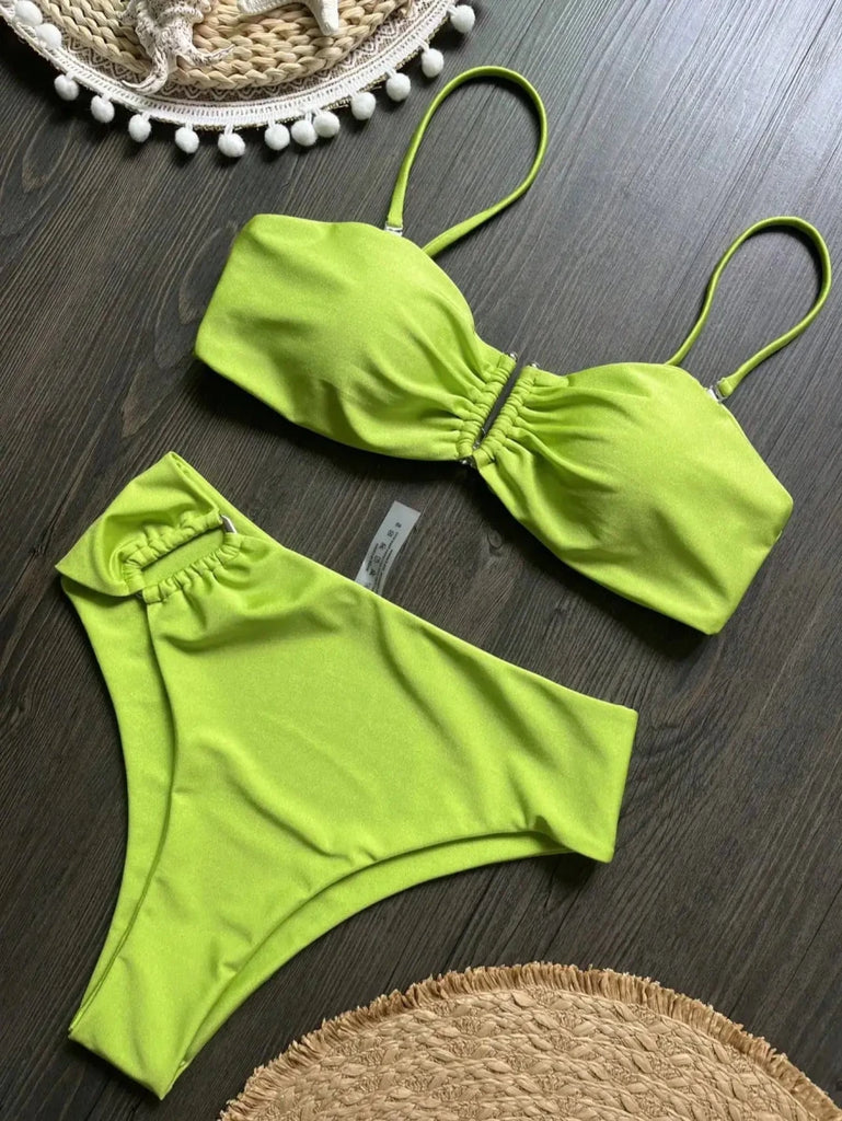 Women’s Bandeau Bikini Set – Brazilian Two Piece Swimwear for Summer Beach Days - Velshara store