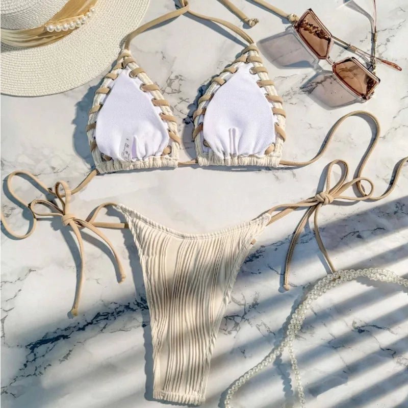 Women’s Brazilian Bikini Set – Two Piece Beach Swimwear for Summer Holidays - Velshara store