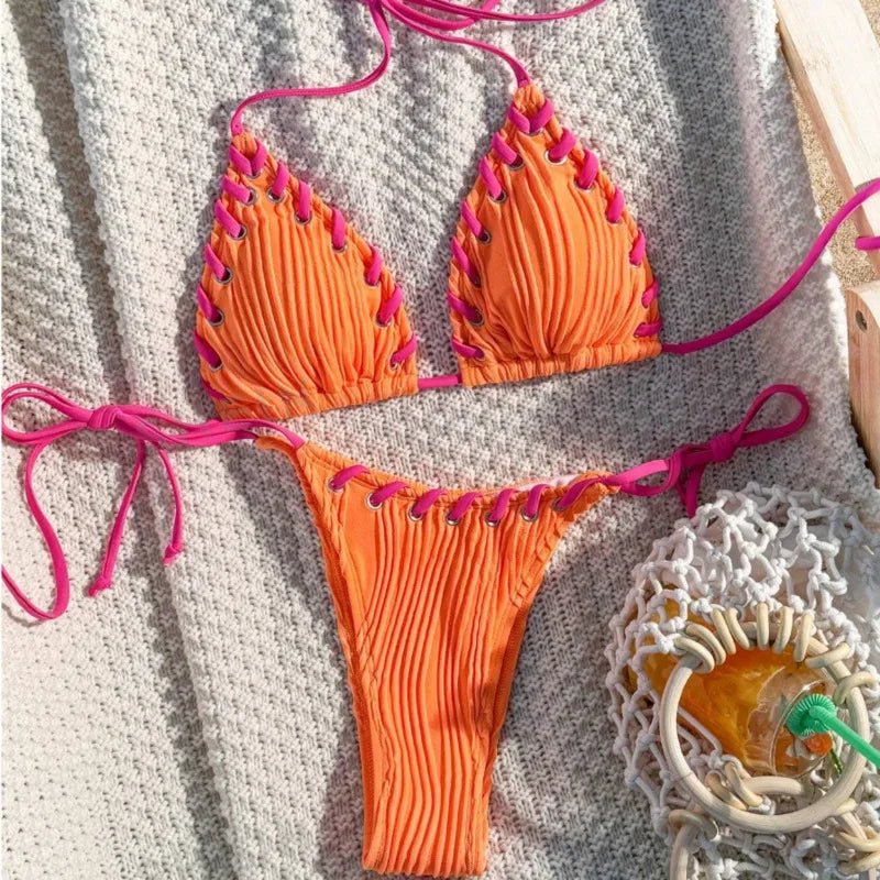 Women’s Brazilian Bikini Set – Two Piece Beach Swimwear for Summer Holidays - Velshara store