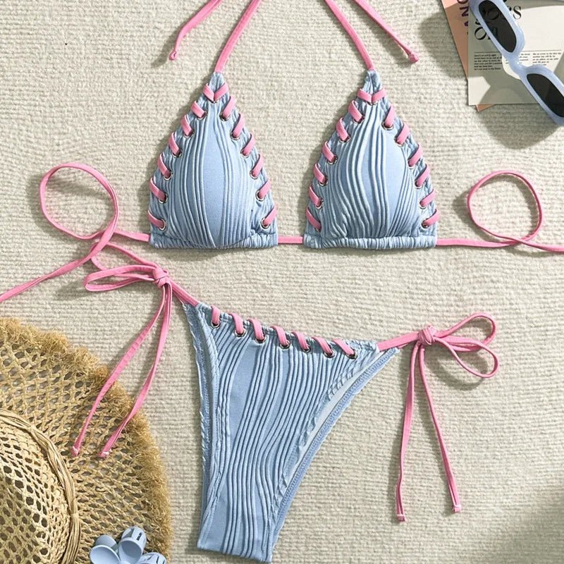 Women’s Brazilian Bikini Set – Two Piece Beach Swimwear for Summer Holidays - Velshara store