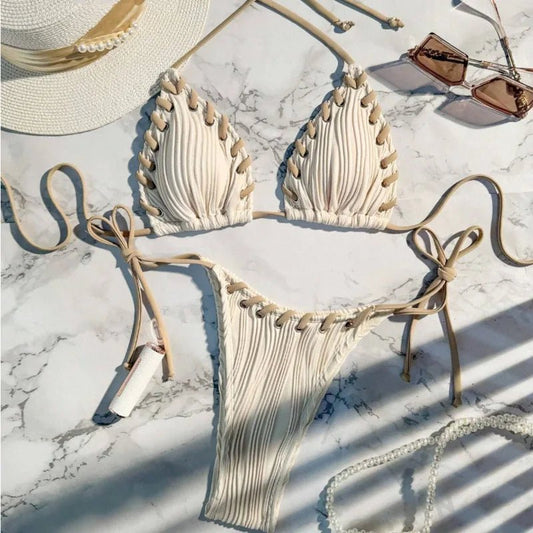 Women’s Brazilian Bikini Set – Two Piece Beach Swimwear for Summer Holidays - Velshara store