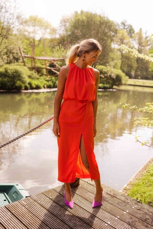 Women's Breathable Cotton Midi Dress | Polished Elegant Summer Style - Velshara store
