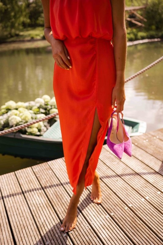 Women's Breathable Cotton Midi Dress | Polished Elegant Summer Style - Velshara store