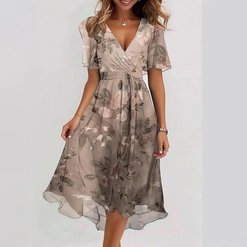Women's Breathable Cotton Summer Dress | Flowing Lightweight Casual Outfit - Velshara store