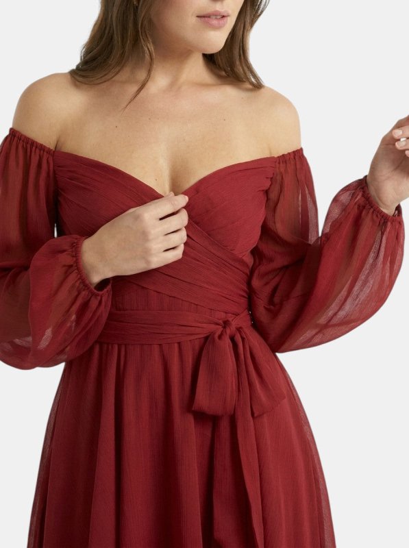 Women's Breathable Fabric Mini Dress | Elegant Wrap Summer Dress with Pleated Skirt - Velshara store