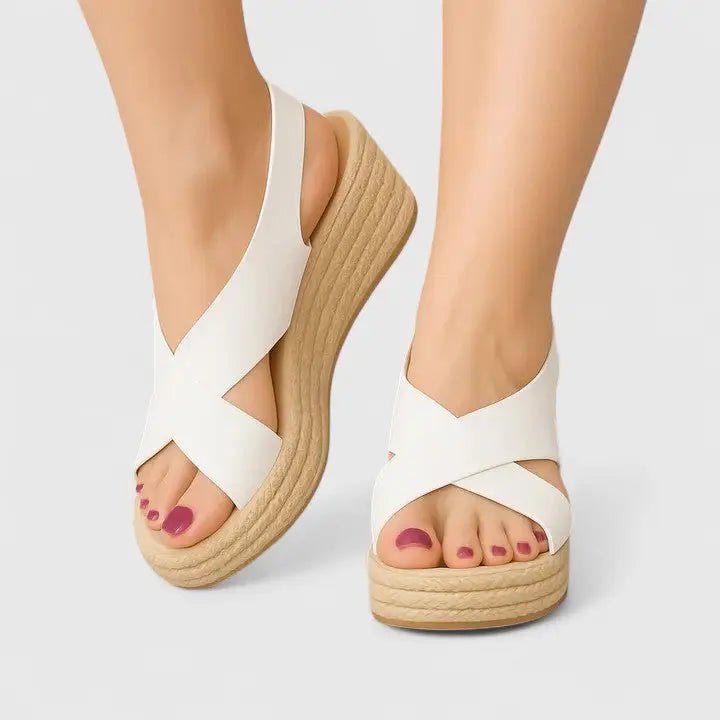 Women's Breathable Synthetic Espadrille Sandals | Elegant Comfortable Summer Footwear - Velshara store