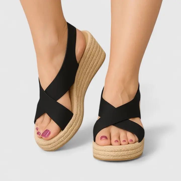 Women's Breathable Synthetic Espadrille Sandals | Elegant Comfortable Summer Footwear - Velshara store