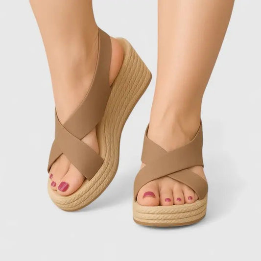Women's Breathable Synthetic Espadrille Sandals | Elegant Comfortable Summer Footwear - Velshara store
