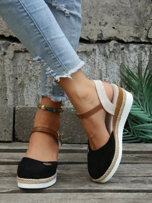 Women's Breathable Woven Sandals | Chic Orthopedic Cushioned Espadrilles - Velshara store
