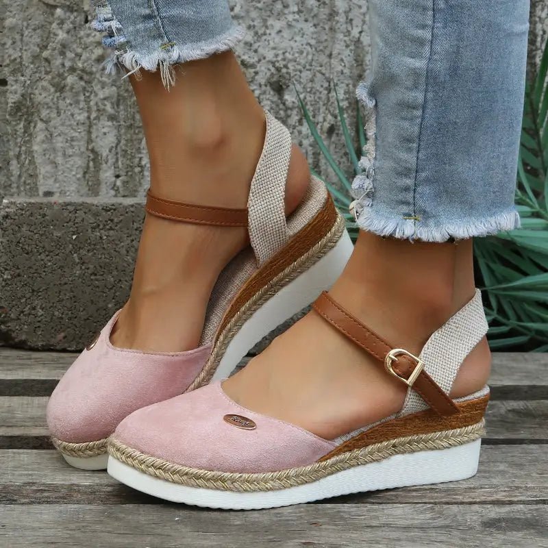 Women's Breathable Woven Sandals | Chic Orthopedic Cushioned Espadrilles - Velshara store