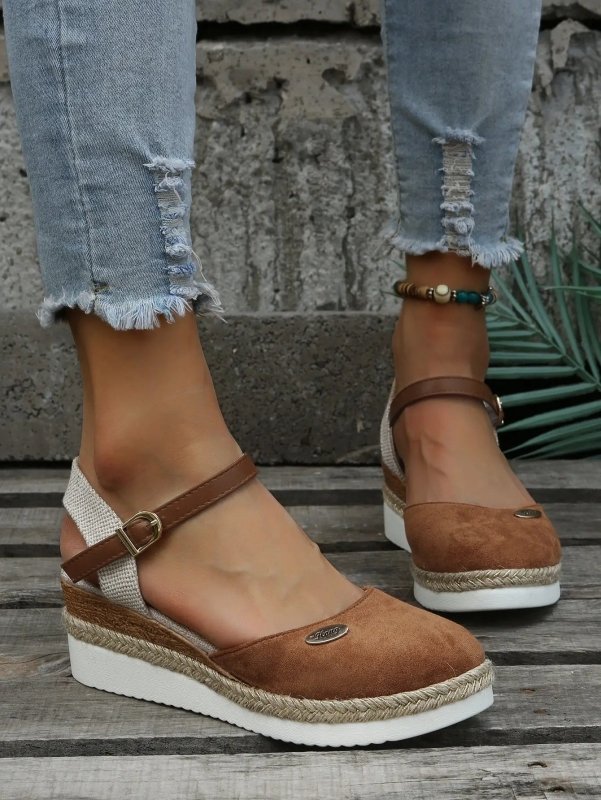 Women's Breathable Woven Sandals | Chic Orthopedic Cushioned Espadrilles - Velshara store