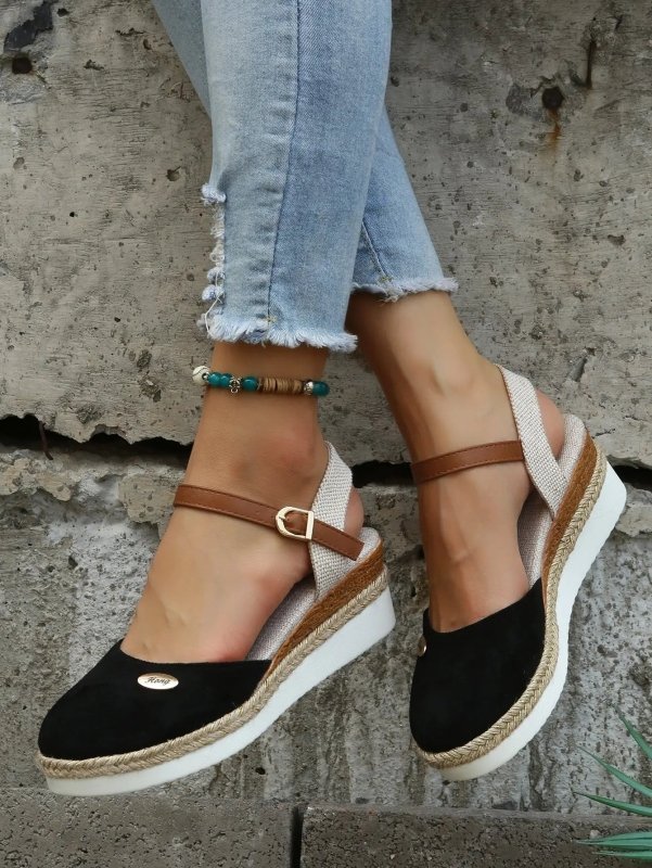 Women's Breathable Woven Sandals | Chic Orthopedic Cushioned Espadrilles - Velshara store