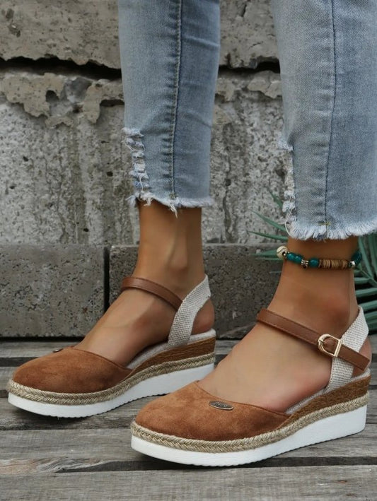 Women's Breathable Woven Sandals | Chic Orthopedic Cushioned Espadrilles - Velshara store