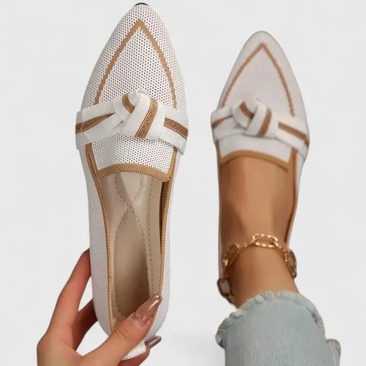 Women's Comfortable Leather Penny Loafers | Chic Slip - On Casual Shoes - Velshara store