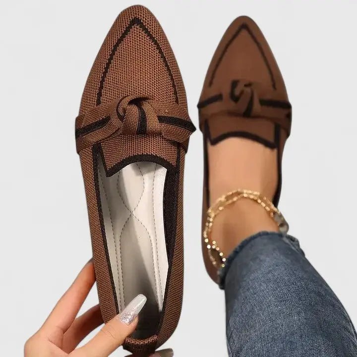 Women's Comfortable Leather Penny Loafers | Chic Slip - On Casual Shoes - Velshara store