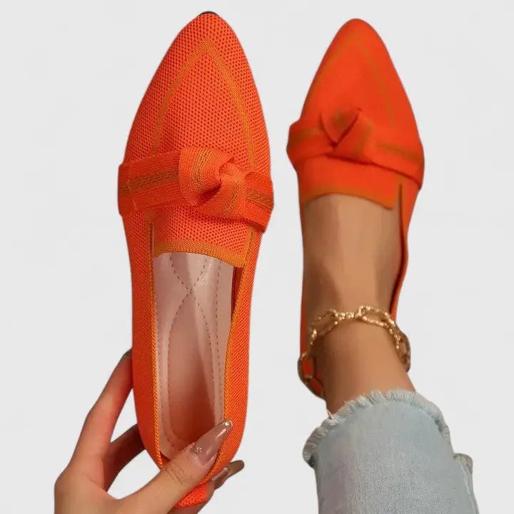 Women's Comfortable Leather Penny Loafers | Chic Slip - On Casual Shoes - Velshara store
