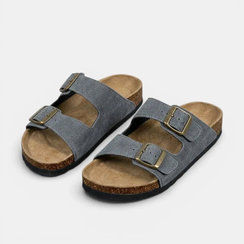 Women's Cork Footbed Sandals | Comfortable Open - Toe Orthopedic Shoes - Velshara store