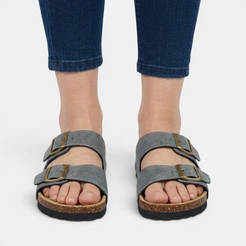 Women's Cork Footbed Sandals | Comfortable Open - Toe Orthopedic Shoes - Velshara store