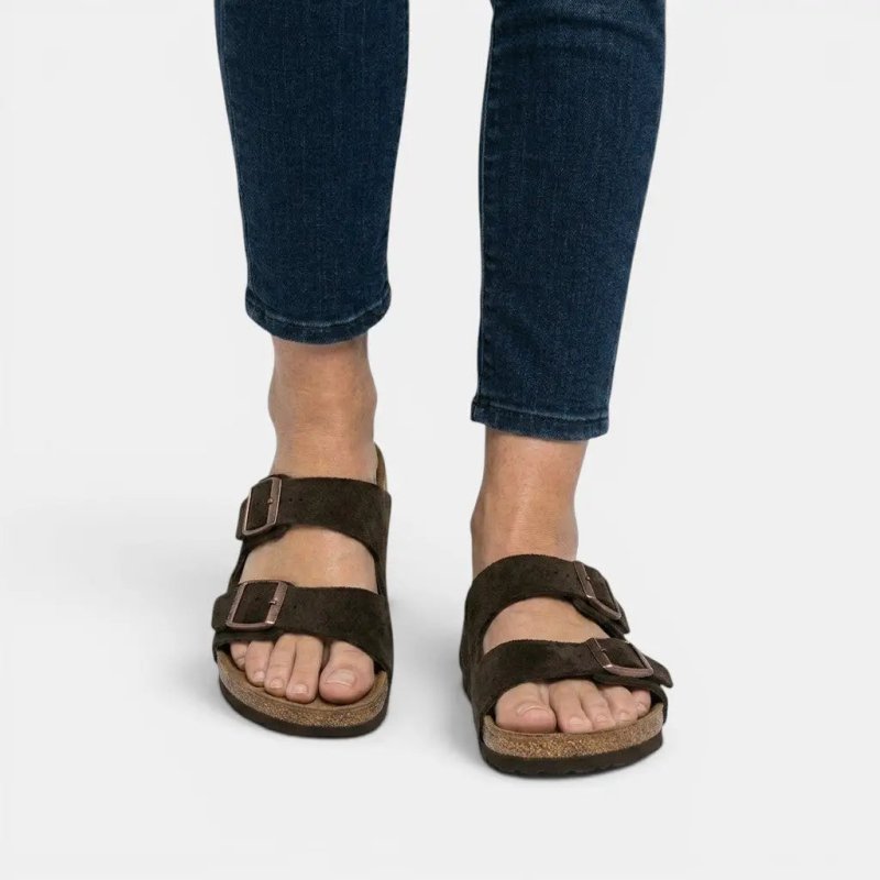 Women's Cork Footbed Sandals | Comfortable Open - Toe Orthopedic Shoes - Velshara store