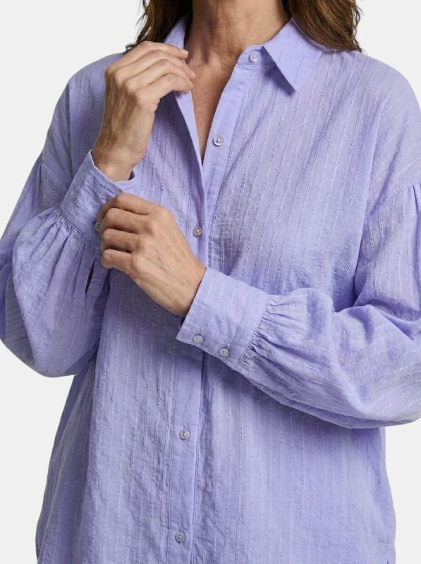 Women's Cotton Broderie Stripe Short Set | Relaxed Oversized Summer Outfit - Velshara store
