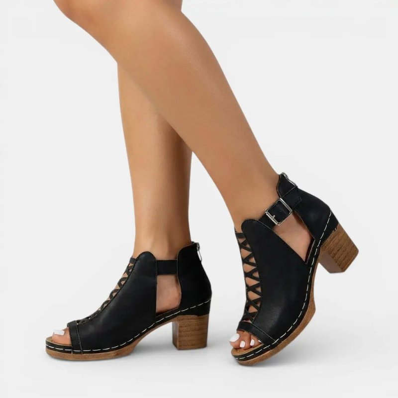 Women's Cushioned Criss - Cross Sandals | Stylish Comfortable Footwear for Summer - Velshara store