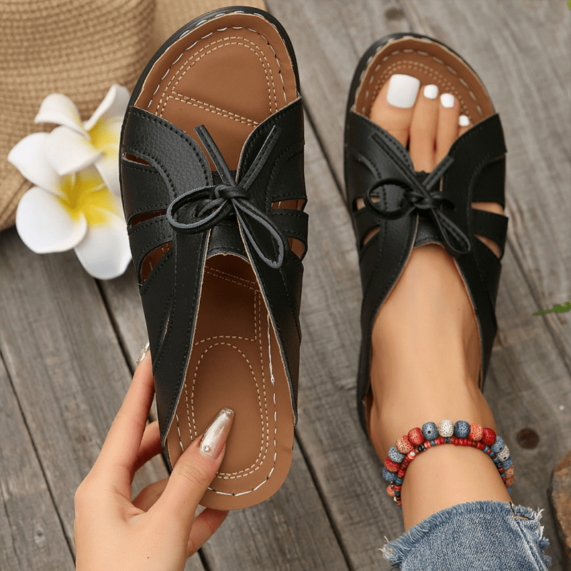 Women's Cushioned Sandals | Elegant Comfortable Summer Footwear | Breathable Minimalist Design - Velshara store