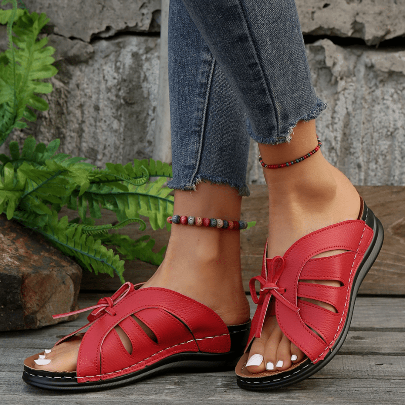 Women's Cushioned Sandals | Elegant Comfortable Summer Footwear | Breathable Minimalist Design - Velshara store