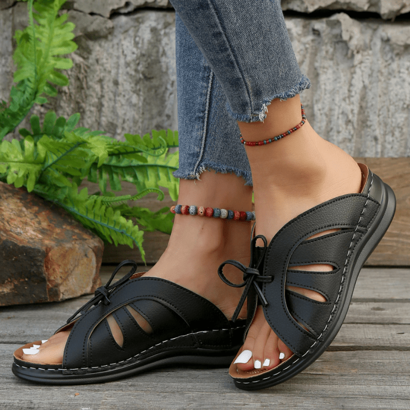 Women's Cushioned Sandals | Elegant Comfortable Summer Footwear | Breathable Minimalist Design - Velshara store