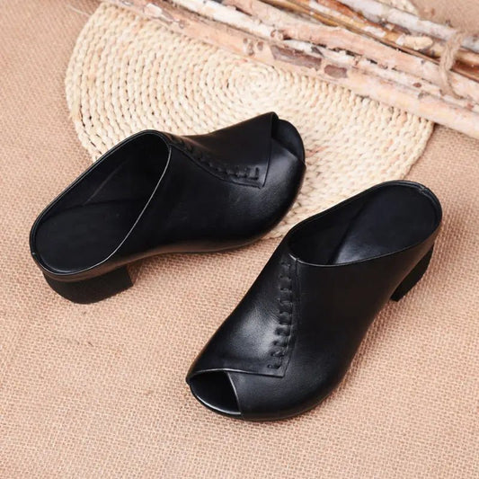 Women's Cushioned Slip - On Sandals | Elegant Comfortable Everyday Footwear - Velshara store